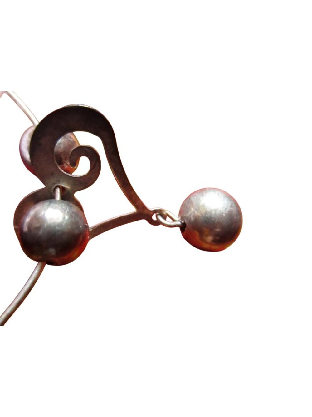 Winter Park Colorado Silver Hoop Earrings With Dangle Ball Accent By Be. From